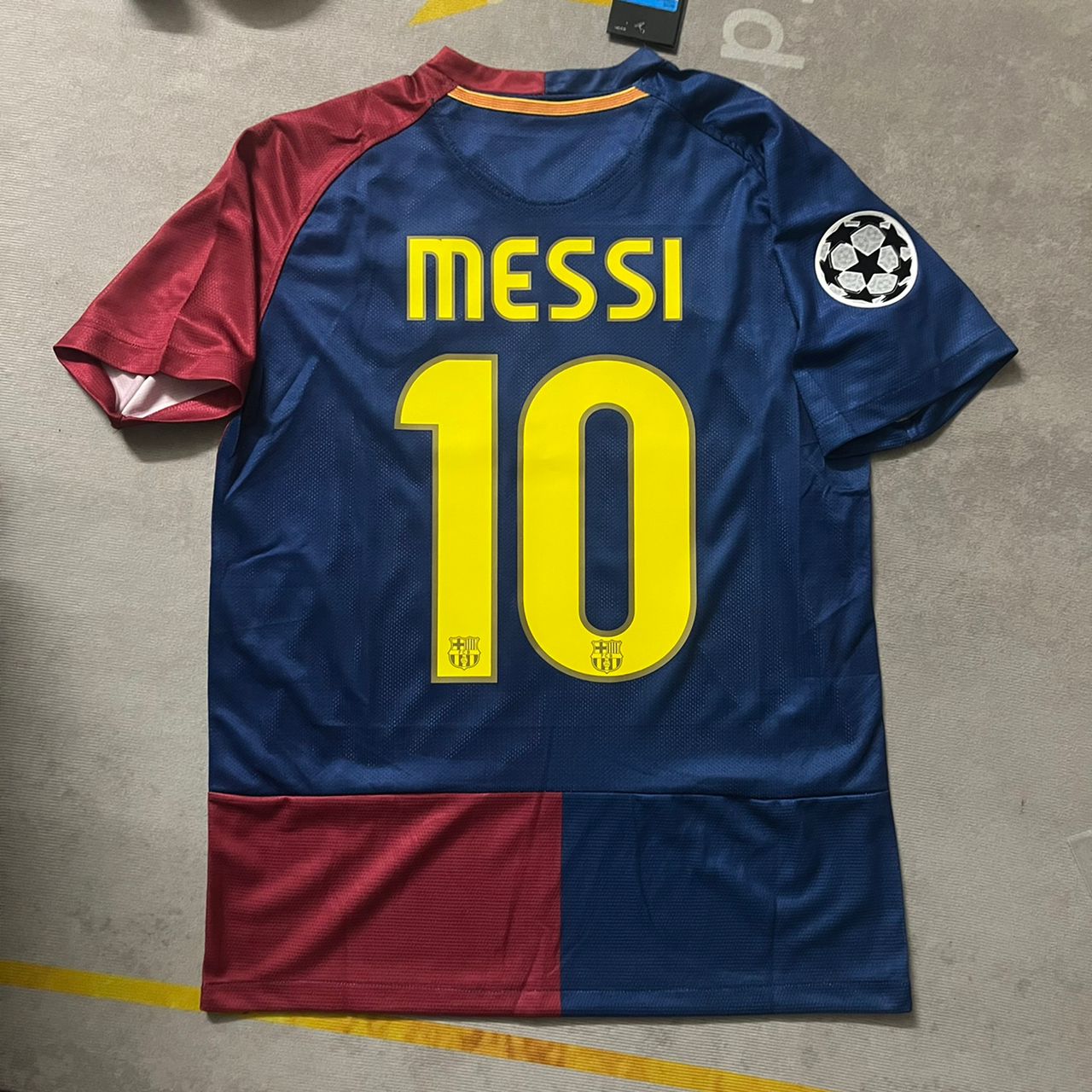 Lionel Messi Barcelona 2009 Roma Final Retro Jersey