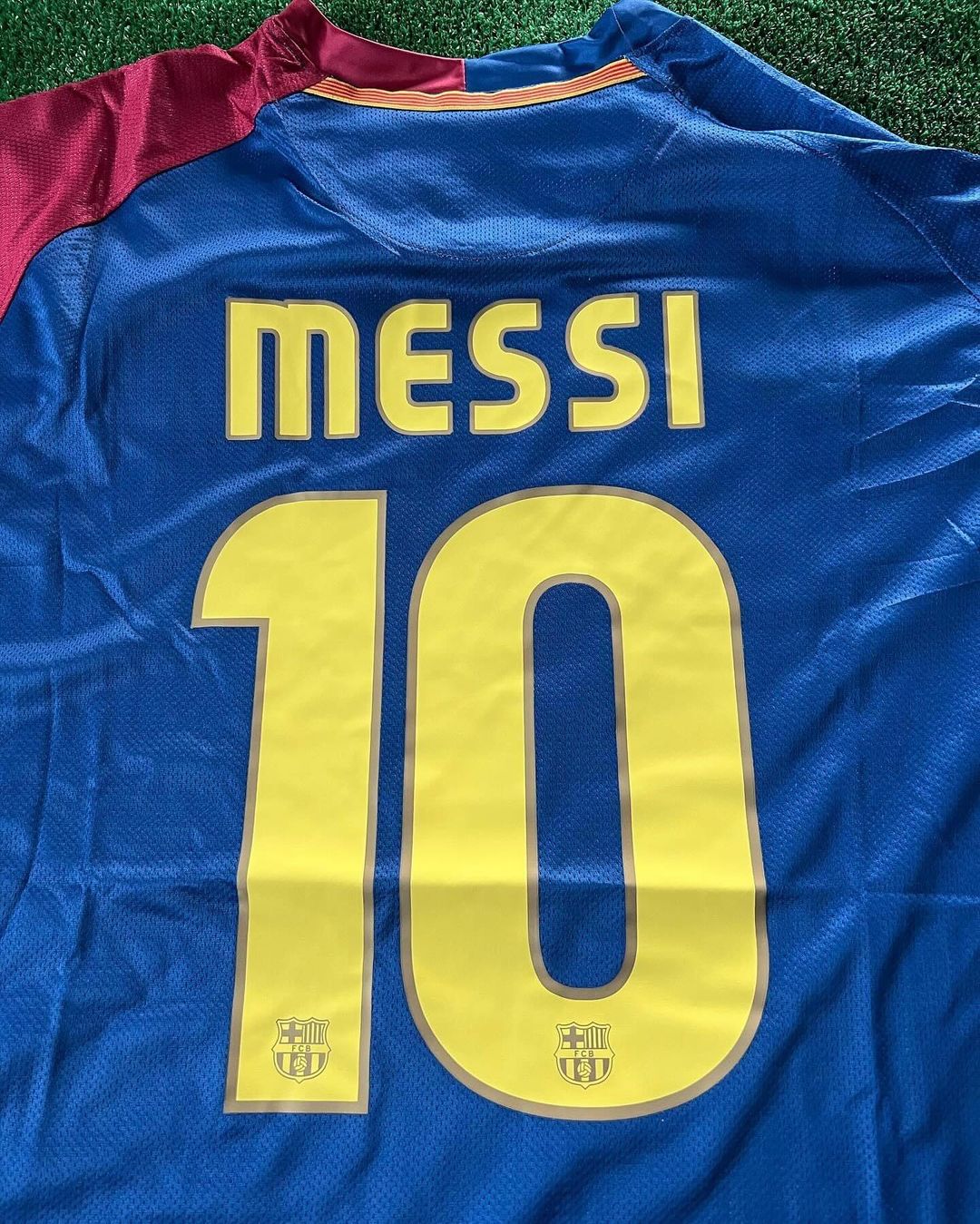 Lionel Messi Barcelona 2009 Roma Final Retro Jersey