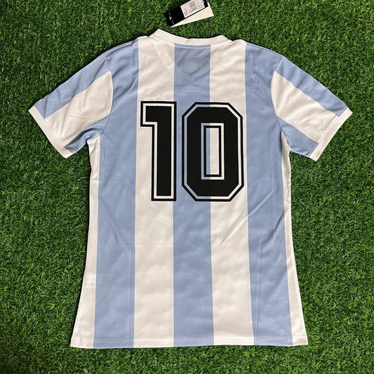 Argentina Legendary White Retro Jersey – Maradona #10