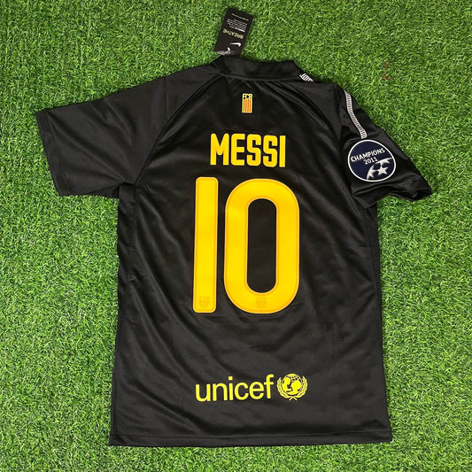 Lionel Messi Black Barcelona 2011/12 Retro Kit Jersey