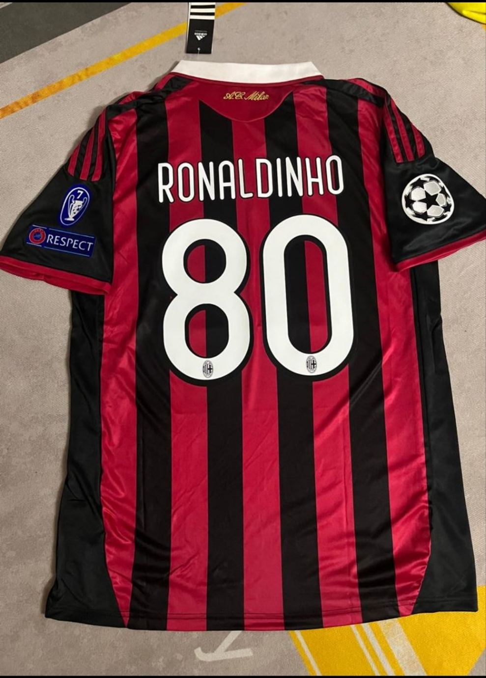 Ronaldinho AC Milan Retro Football Jersey